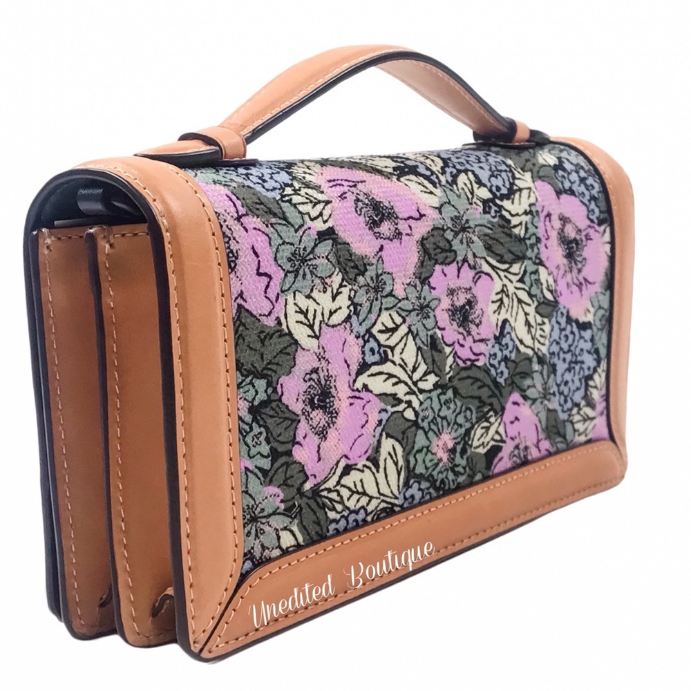 COACH Chain Clutch With Heritage Floral Crossbody - Picture 7 of 14